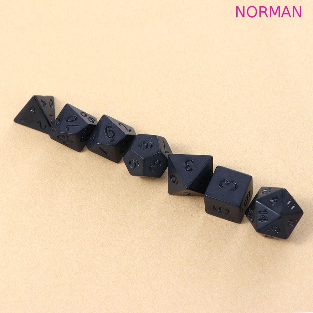 NORMAN Preto RPG Conjunto De Dados Com Bolsa Durável Jogo Brinquedos Jogos De Tabuleiro Da Família Festa Brinquedo Educa