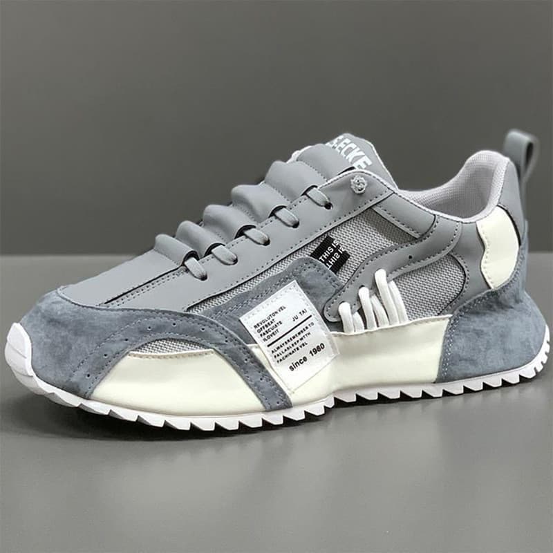 Tênis Respirável de Sola Grossa Estilo Forrest Gump, Tênis Esportivos de Lazer para Jovens com Design Moderno TKWX