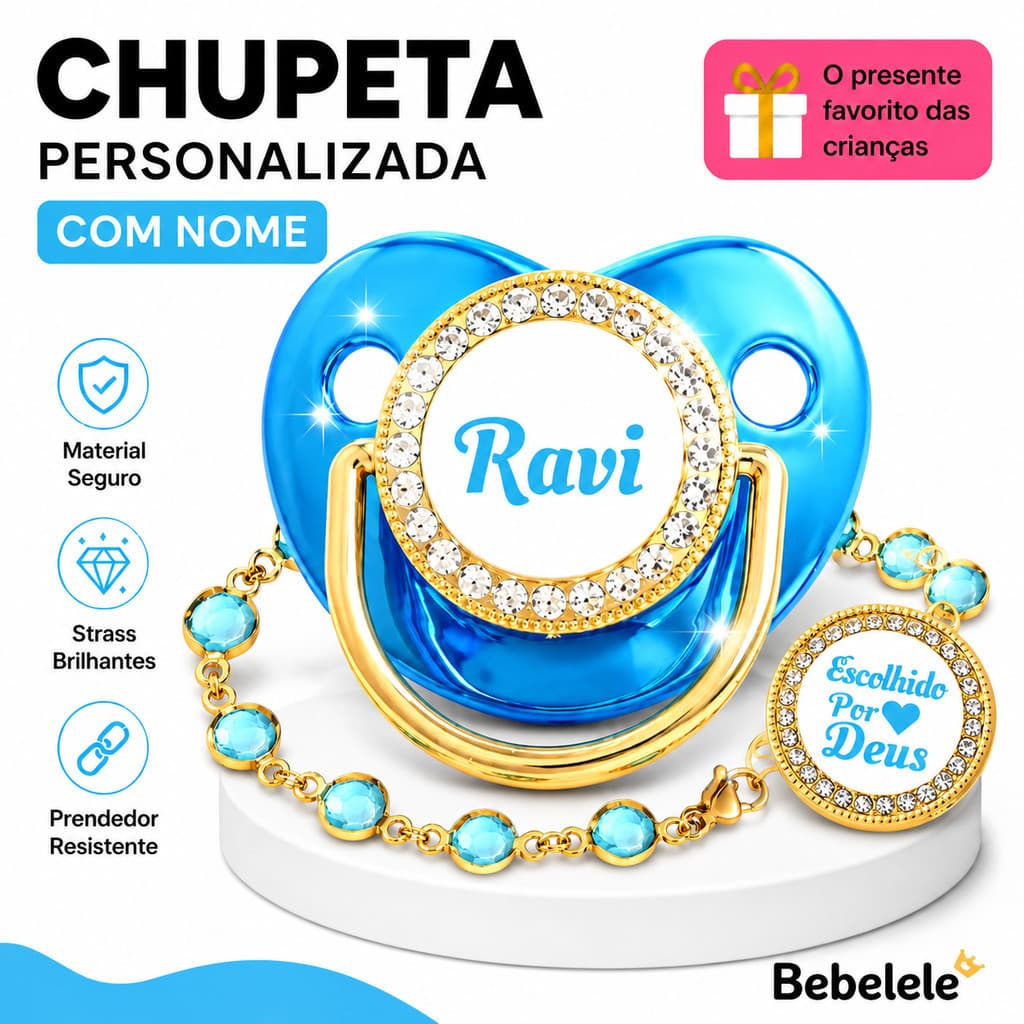 Chupeta ortodôntica para bebê, personalizada com o nome do bebê, chupeta de silicone sem BPA &XVWZ QWJB