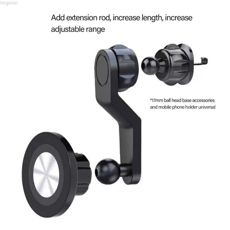 Haste Extensora Veg 17mm, Braço Extensão Conjunta, Acessórios Suporte Telefone Para Ventilação Carro