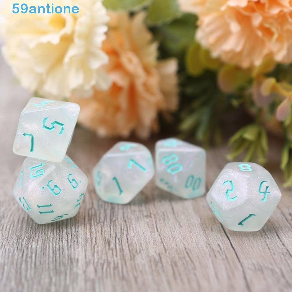 Dados Acrílico Durável Jogando Jogos De Tabuleiro Jogo De Mesa Família Festa Resina Brinquedos