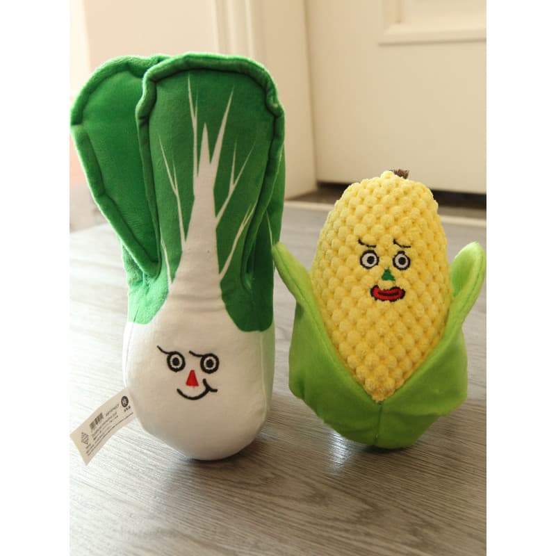 Brinquedo para cachorro, papel sonoro, voz, vegetais, milho, pelúcia, brinquedo para animais de estimação, Bichon, brinq