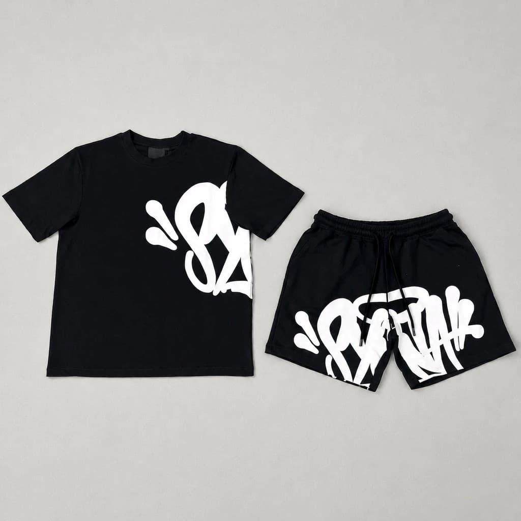 Conjunto Hip Hop Syna Camiseta + Bermuda Moletom Streetwear Premium