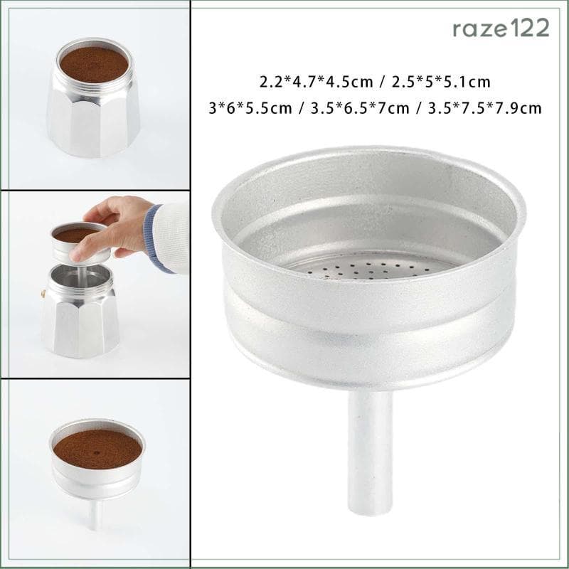 [Raze122] Filtro De Funil Para Cafeteira De Alumínio , Substituição Máquina De Café Expresso Cesta De Fabricação De Cerv