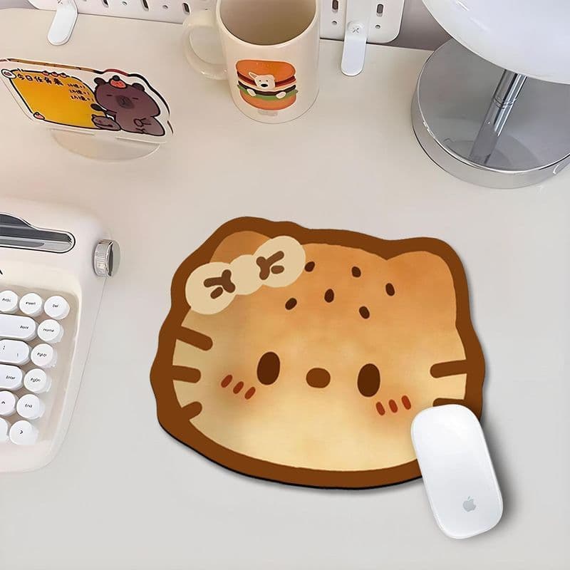 Kt gato bonito em forma especial pequeno mouse pad menina dormitório escritório Notebook Tablet sem fio mouse pad mesa 9