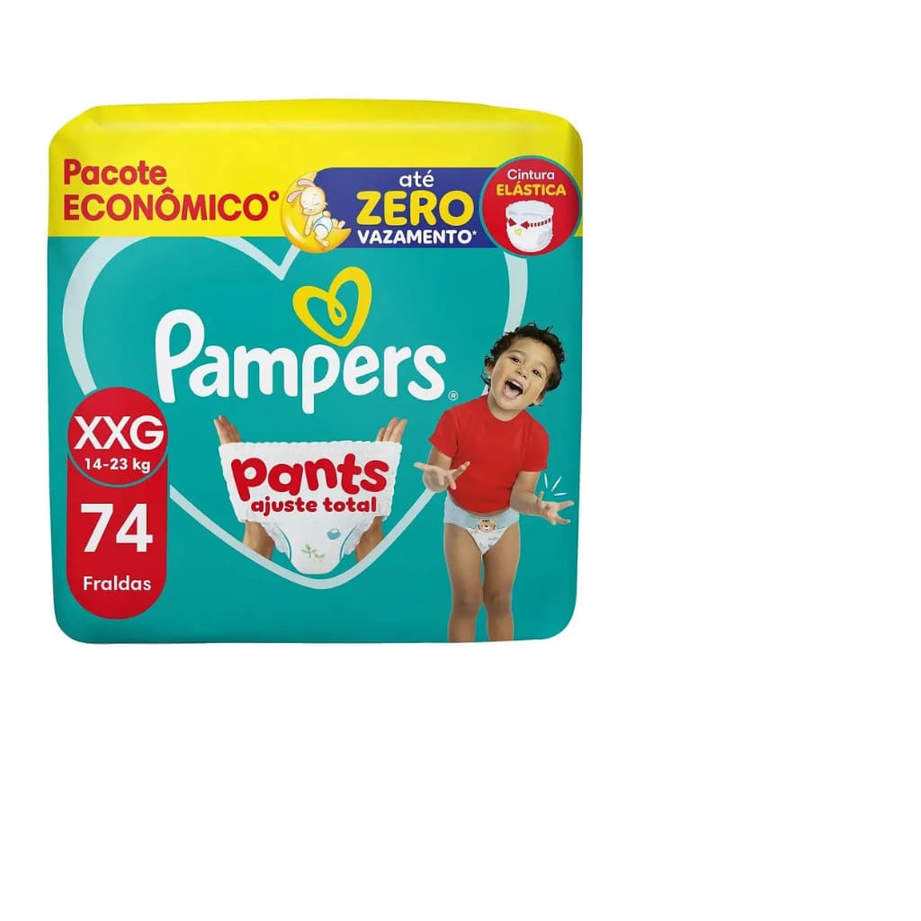 Fralda Infantil Pampers Pants Ajuste Total XXG 74UN