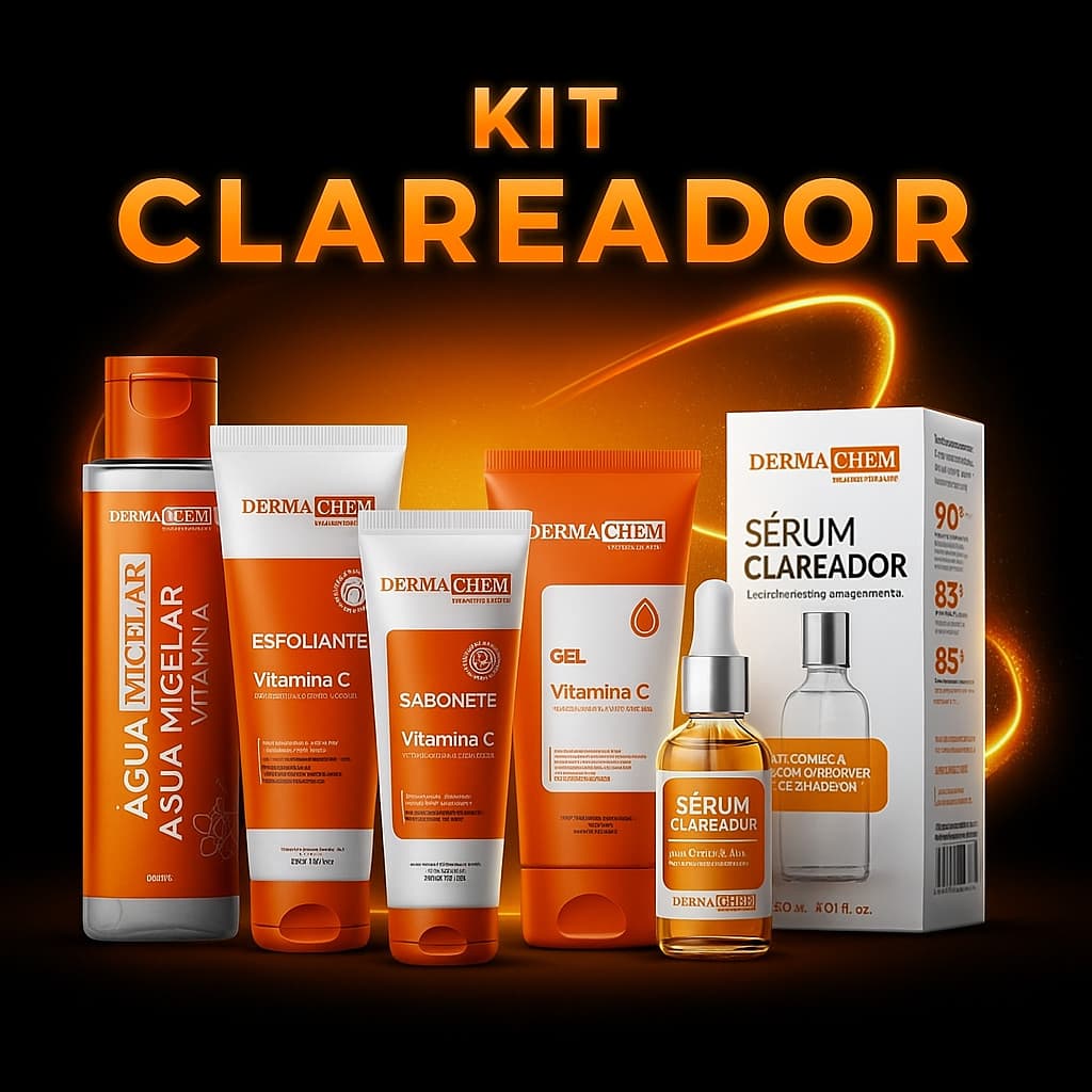 Kit Dermachem Vitamina C – Clareador, Anti-idade e Anti-manchas e Melasma