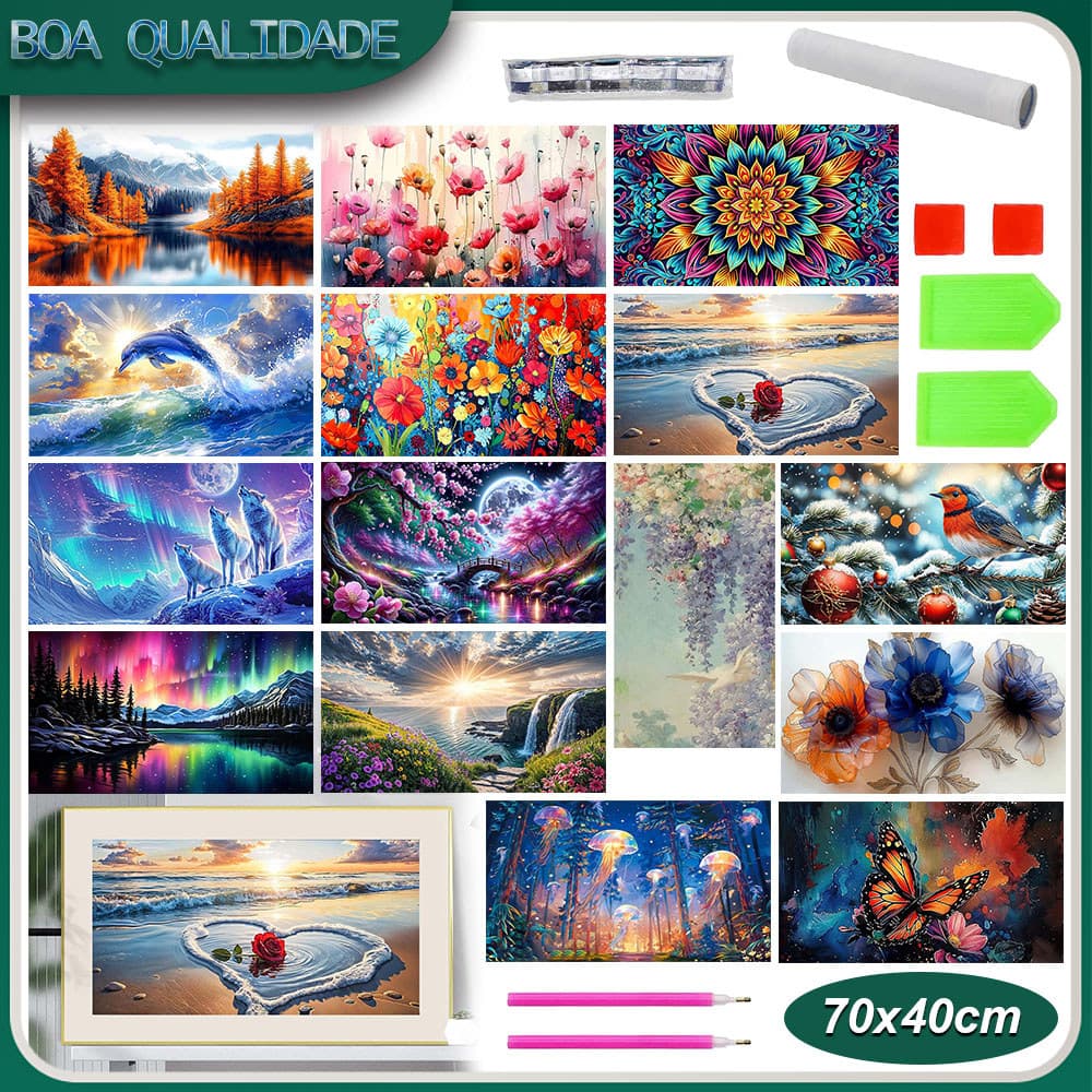 70x40cm Pintura Diamante 5D Pintura De Diamante Pintura 5D Diy Diamond Por Números Completa Redonda/Quadrada Diamond Art
