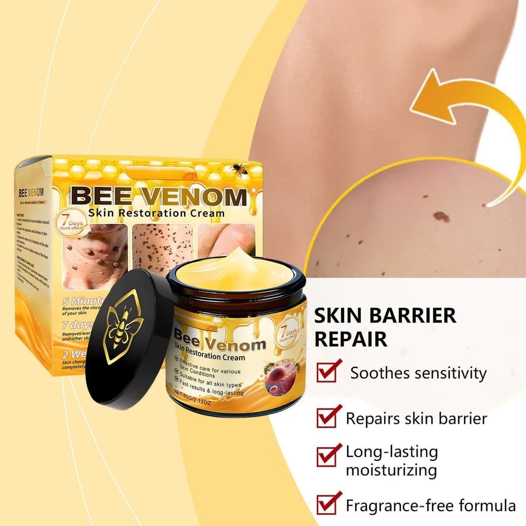 Creme Reparador Facial Com Abelha V-enom , Nutritivo Para A Pele , Hidratante Reafirmante E Calmante haruamy