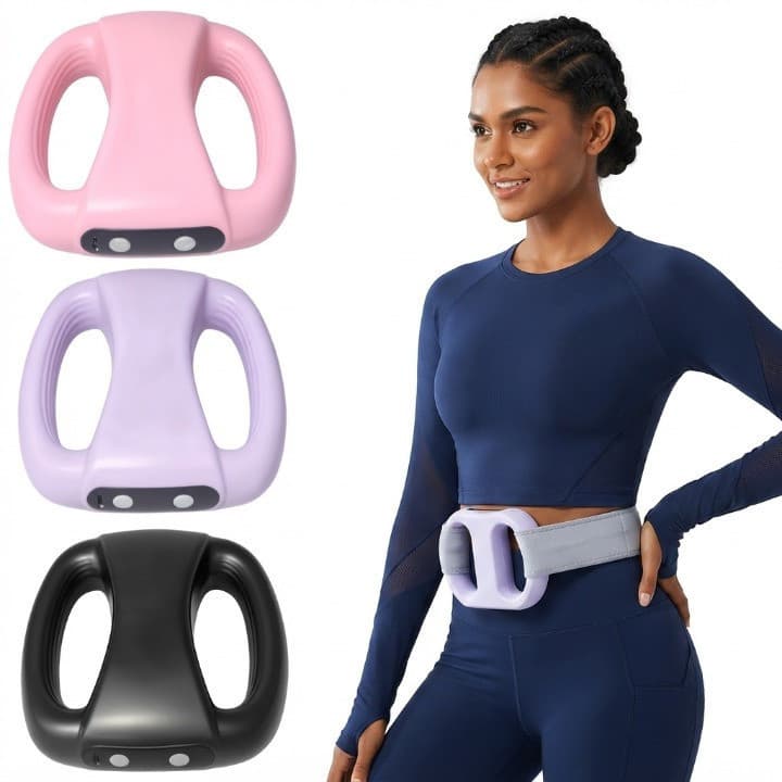 Mini Massageador Elétrico Recarregável USB Portátil Anel Massageador Velocidade Ajustável Relaxamento Muscular Corporal 