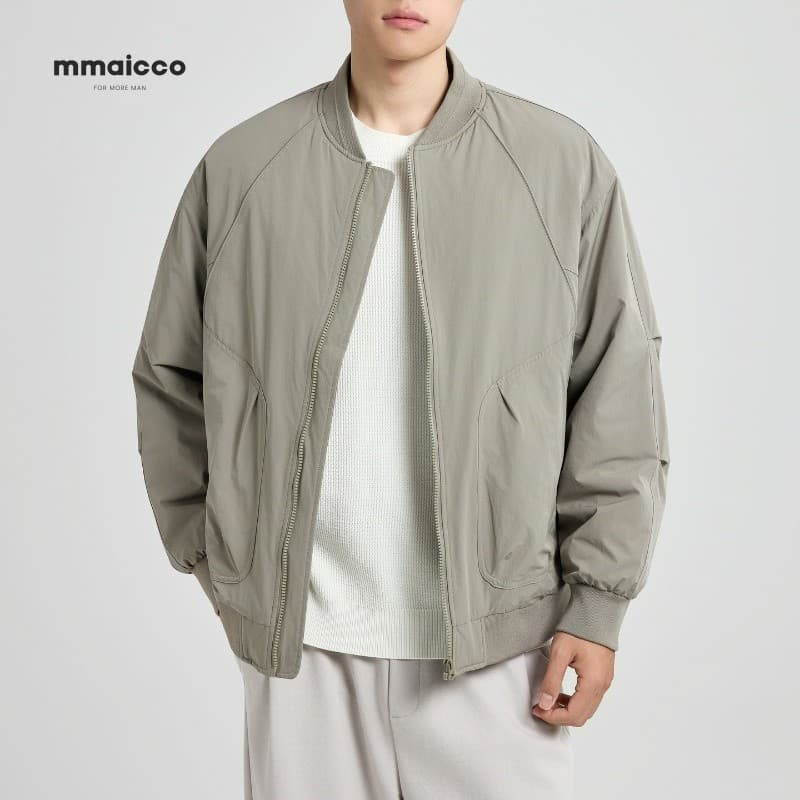Momaike jaqueta masculina de vôo, jaqueta acolchoada de algodão, 2025, inverno, novo estilo, gola de beisebol, jaqueta m