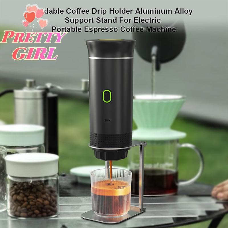 [Pretty ggirl] Suporte Para Cafeteira , Portátil E Dobrável Máquina De Café Expresso De Escritório Com Base [Novo]
