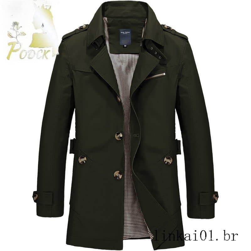 Jaqueta masculina Casual jaqueta de trabalho puro algodão blusão primavera outono novo estilo jaqueta masculina