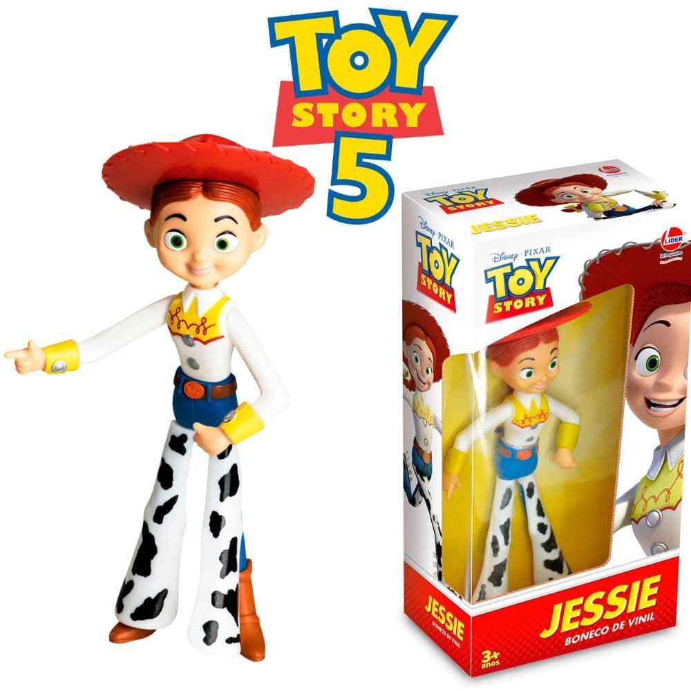 Brinquedo Infantil Boneca Jessie Toy Story Vinil Articulada - Líder