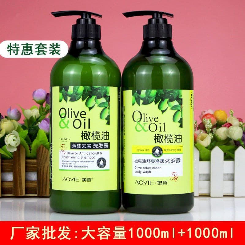 Deville azeite shampoo Gel de banho conjunto confortável hidratante hidratante fragrância shampoo fabricante atacado