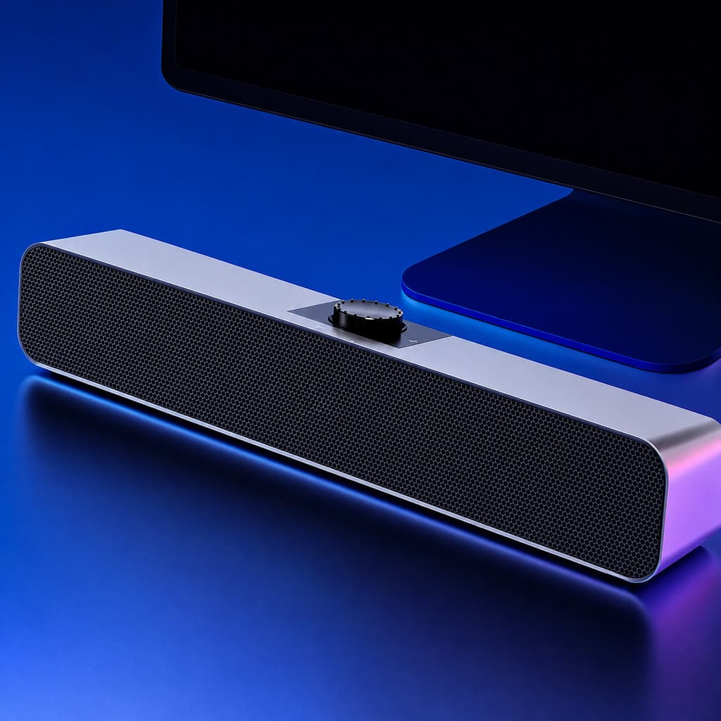 Soundbar para PC Gamer Caixa De Som Potente Som Estéreo Com Fio USB P2 Pc Notebook USB FD009