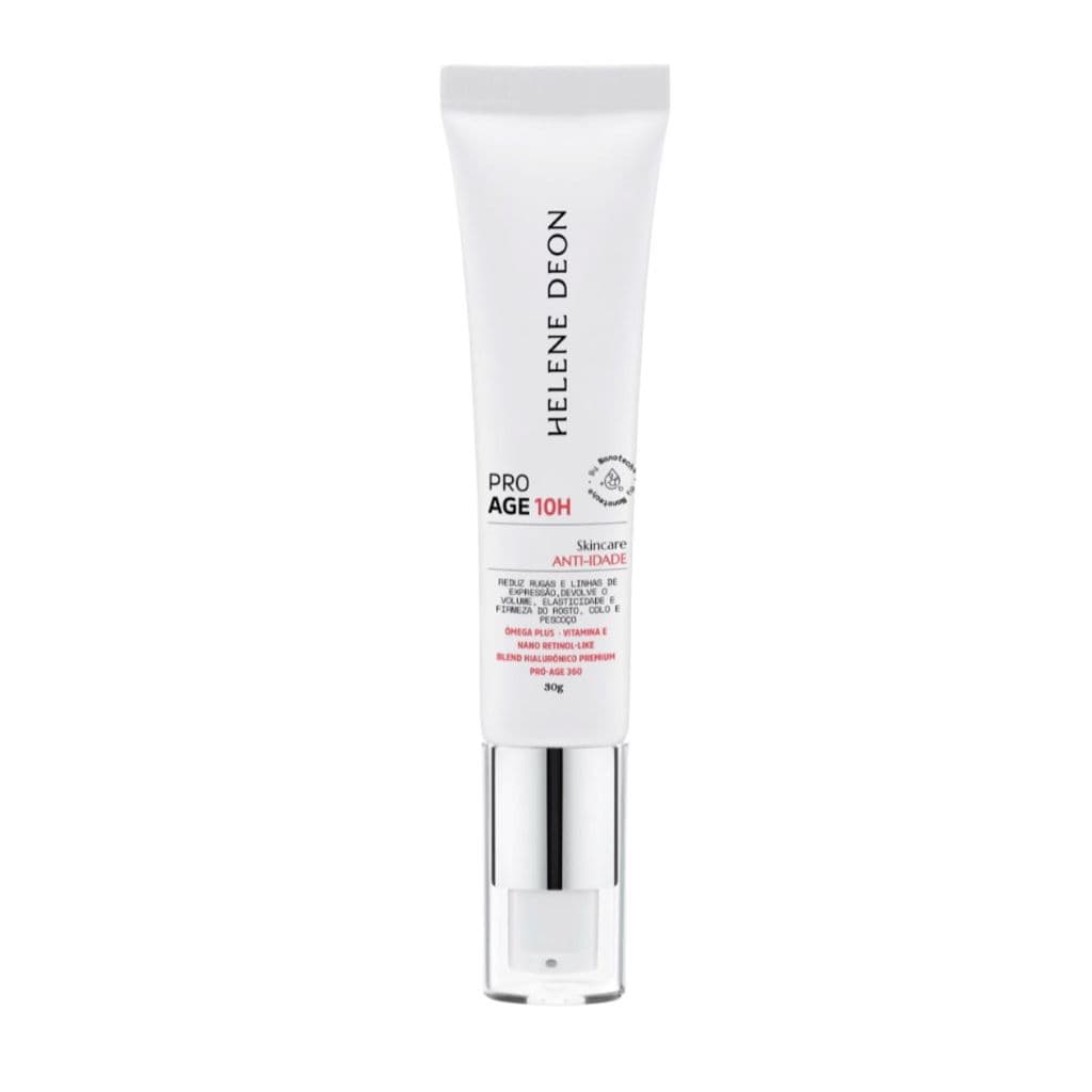 Creme Facial Anti-Idade 30g ProAge 10H Rosto Colo Pescoço HD