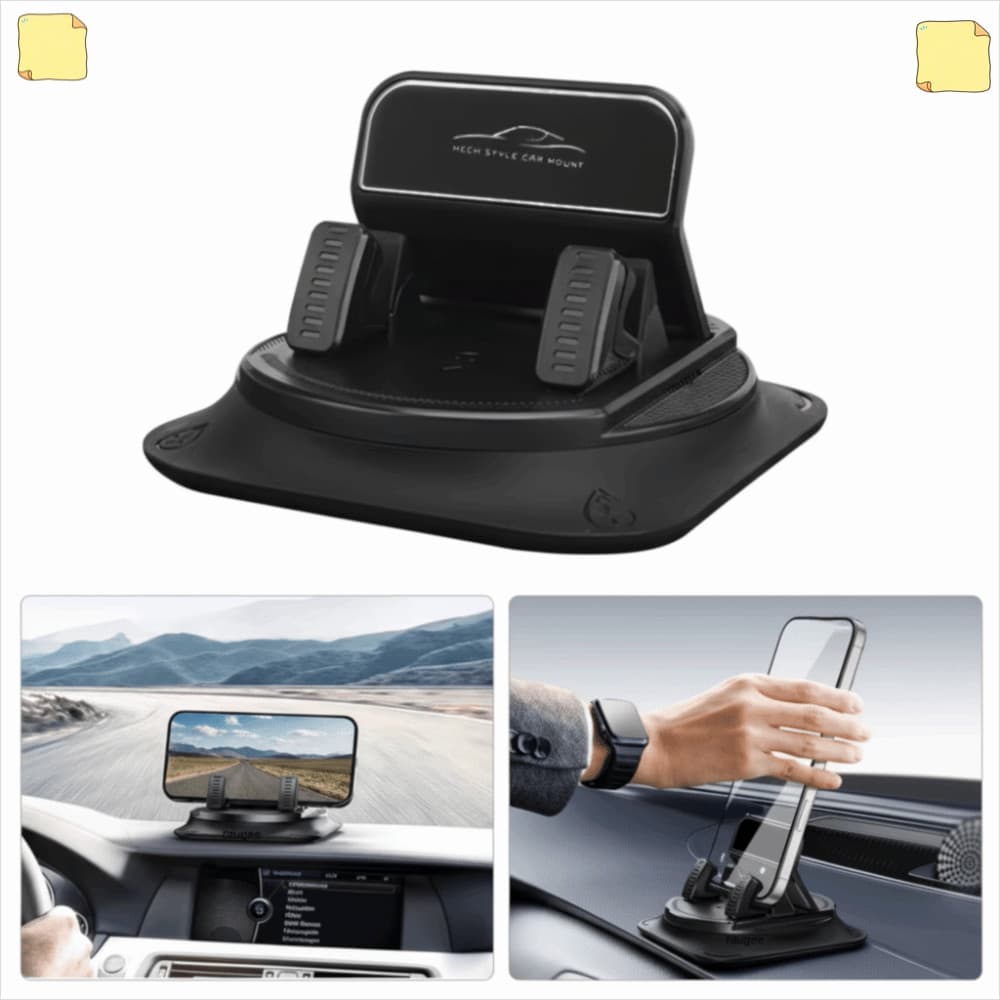Suporte Para Celular Carro , Sucção 360 ° Giratório Telefone De Plástico Painel De