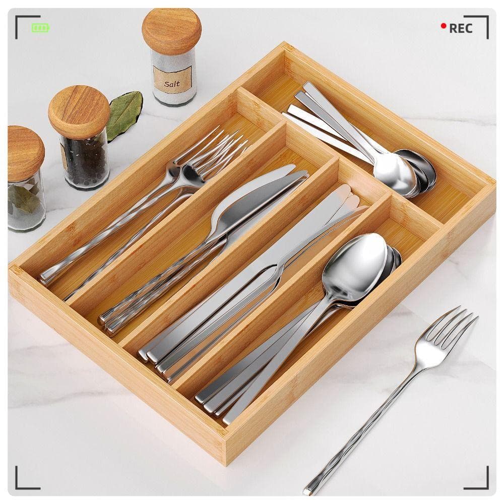 Organizador De Gaveta De Cozinha , Talheres Simples E Elegante , Bandeja Organizadora Multiuso