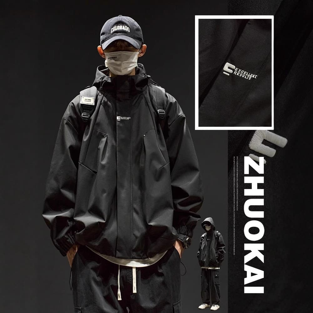 Jaqueta masculina jaqueta masculina juventude jaqueta à prova de vento inverno ao ar livre outono roupas superiores jaqu