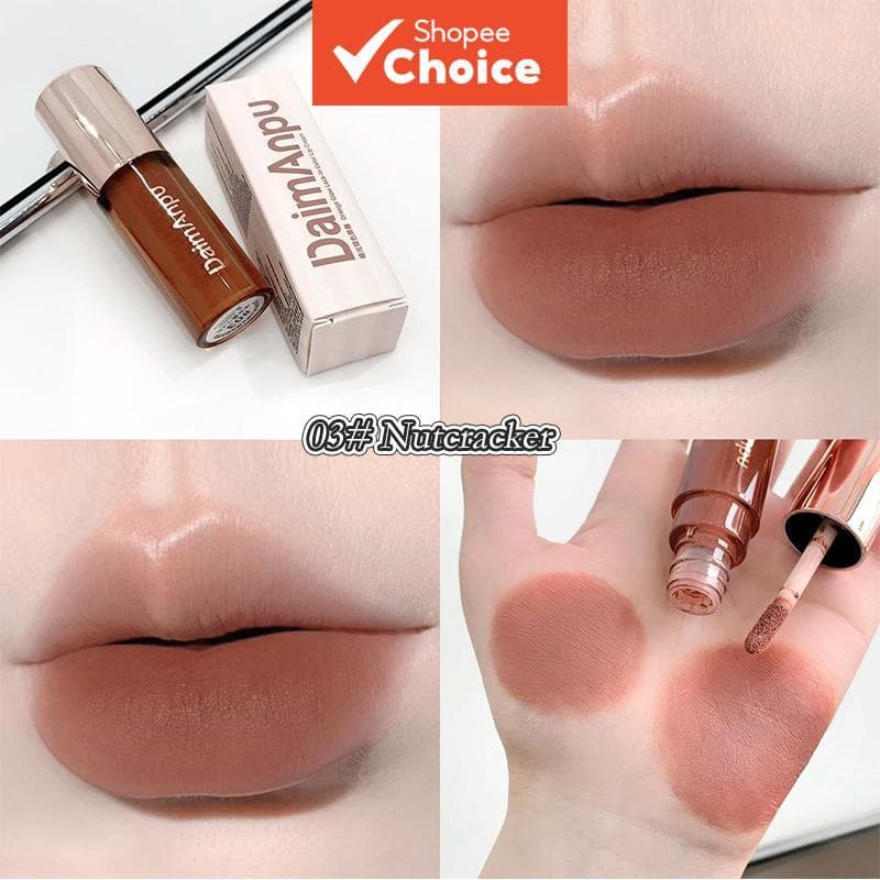 Velvety Matte Lip Cream Batom Líquido Suave e Hidratante Estilo Coreano 2.4g