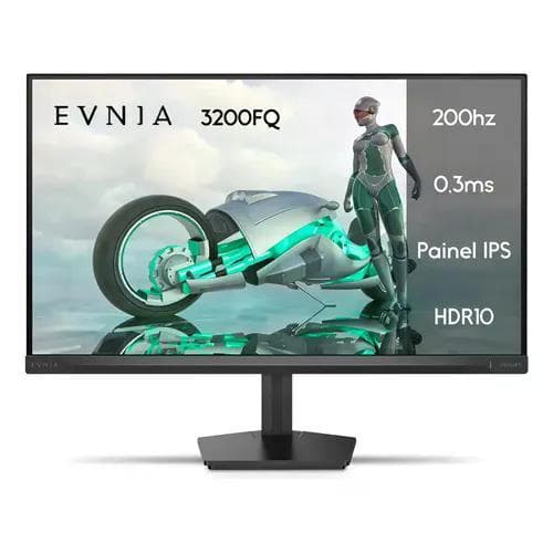 Monitor Gamer Philips Evnia 24 IPS FHD 200Hz Preto 127/220V