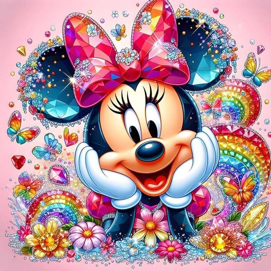 1 peça, 5D, DIY, Kit de pintura de diamante redondo, laço, mosaico de arco-íris, arte de diamante, decoração de casa, me