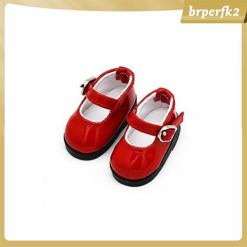 [Brperfk2] Acessórios Para Bonecas BJD Sapatos De Couro PU Calçado De Boneca Com Alça Clássica Roupas Articuladas De 1 6