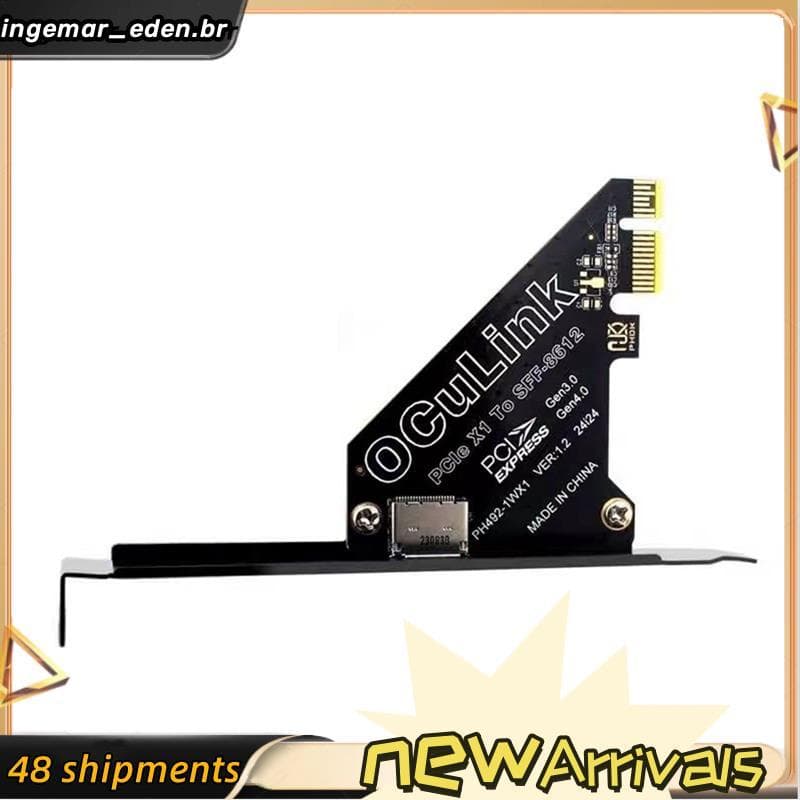 Placa De Expansão PCIe 4.0 X1 Para Oculink SFF8611/8612 SFF-8639 U . 2 SSD Gráfica Externa Win/Linux