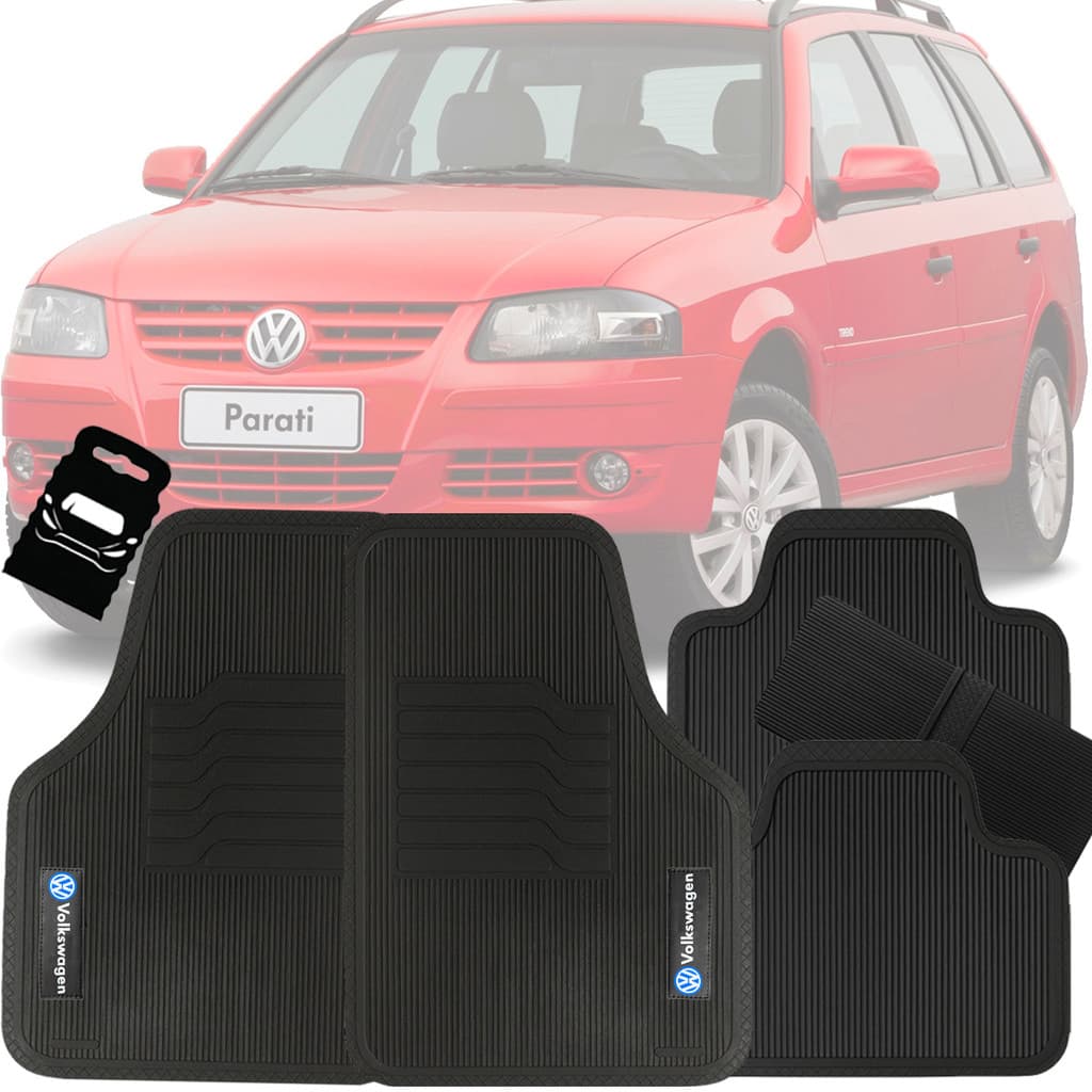 Tapete Automotivo Universal Borracha Parati 2000 2001 2002 2003 2004 2005 2006 2007 2008 2009 2010 2011 2012 2013