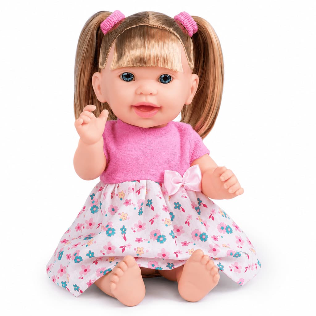 Boneca Nandinha Soletra Super Toys 365 Fala Frases 31cm Articulada Brinquedo Educativo Infantil
