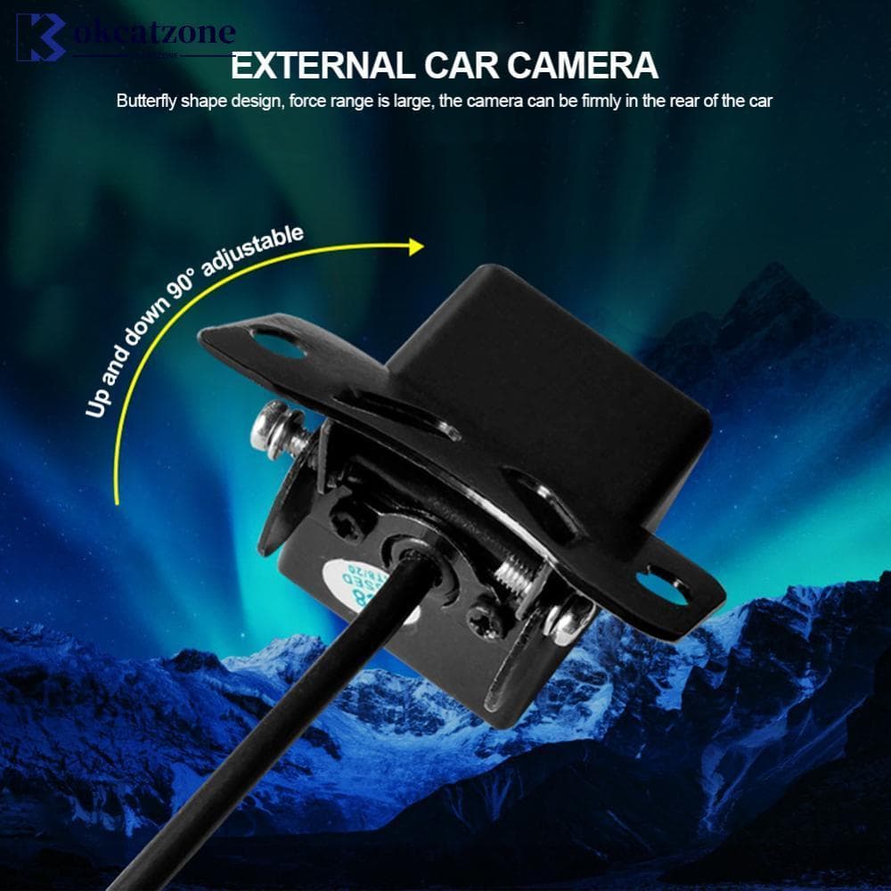 OKCATZONE 4LED/8LED/12LED Câmera De Visão Traseira Do Carro Grande Angular HD À Prova Dwaterproof Água Backup Estacionam