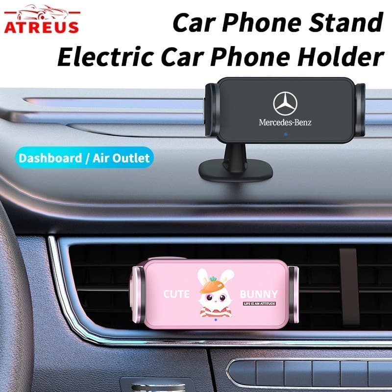 Suporte De Telefone Elétrico Para Carro Mercedes Benz Celular Com Fixação Automática Painel De Ventilação De Ar EQE EQC 
