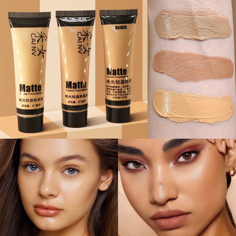 Embelezador base líquida preta maquiagem europeia americana venda quente cor de trigo base líquida mistura líquido Bronz
