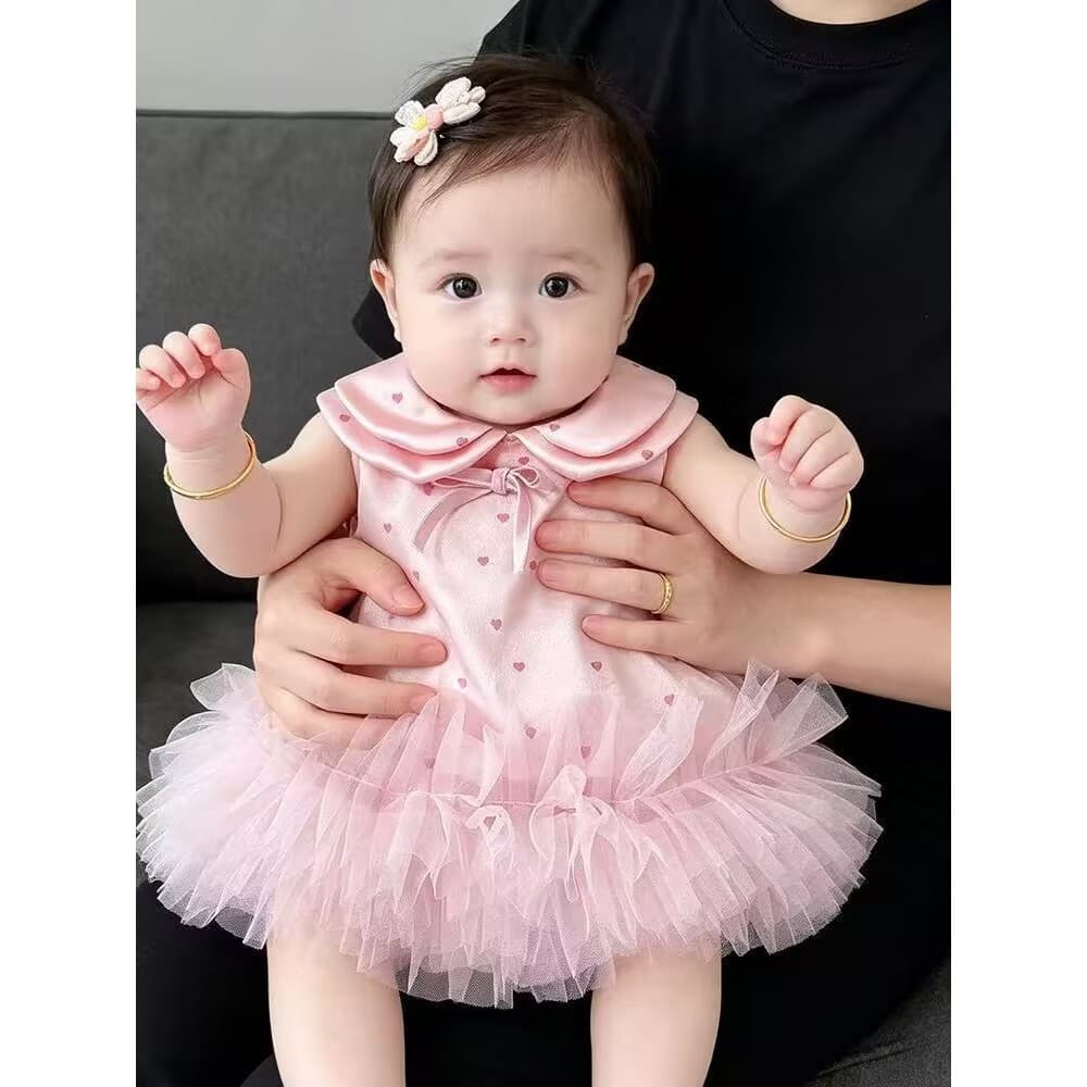 Bebê bebê verão saia roupas bebê menina Super bonito doce vestido de princesa mês idade cem dias de idade um ano de idad