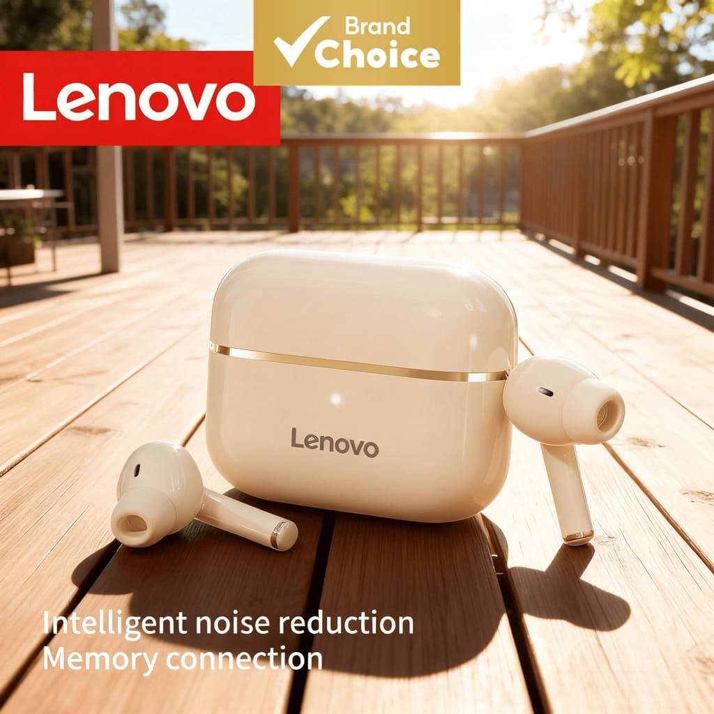 Fones de ouvido Lenovo EA230, fones de ouvido sem fio TWS, fones de ouvido com baixo atraso Bluetooth 5.4, bateria de