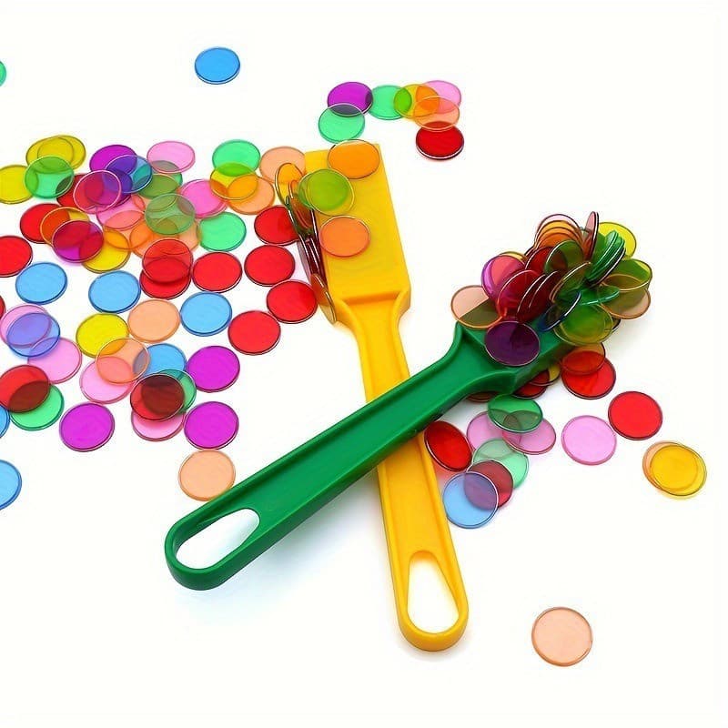 Jogo de Bingo Magnético com Varetas Magnéticas, Brinquedo Educativo para Educação Infantil, Brinquedo Magnético Ed JMEK