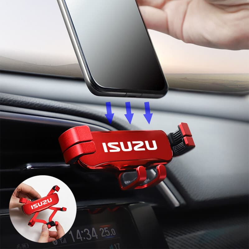 Acessórios Internos para ISUZU DMAX MUX, Suporte de Telefone para Carro com Fixação por Gravidade, Suporte para Celular 