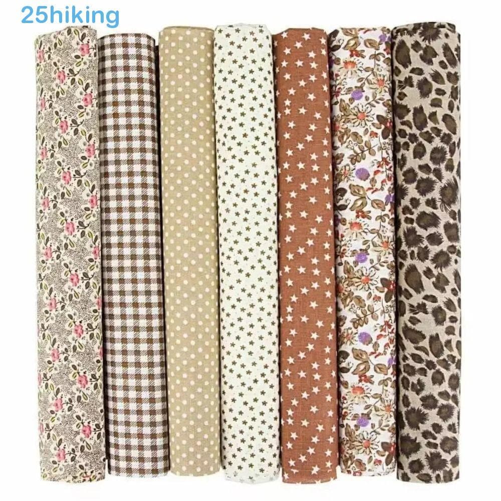 7 Pçs/set Stash De Tecido De Algodão , Patchwork Colorido Pré-Corte