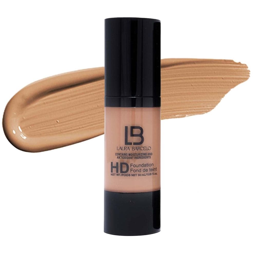 Base Líquida LB HD – Base de Maquiagem com Ácido Hialurônico, Vitamina E – Base Hidratante de Cobertura Total para uma P