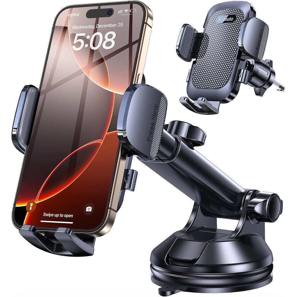 Suporte de celular Romuto para carro, suporte de celular com super sucção para acessórios automotivos para mulheres e ho
