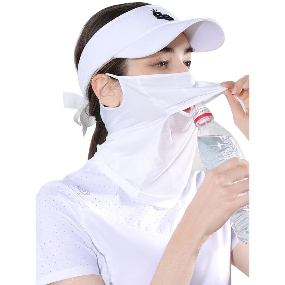 Tao pólo golfe protetor solar máscara facial protetor solar feminino seda gelo pendurado orelha máscara facial ao ar liv
