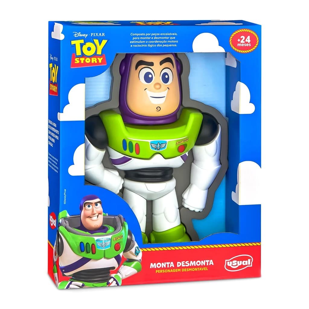 Brinquedo Buzz Lightyear Disney Monta Desmonta 24 Meses Educativo Infantil  - Usual Brinquedos