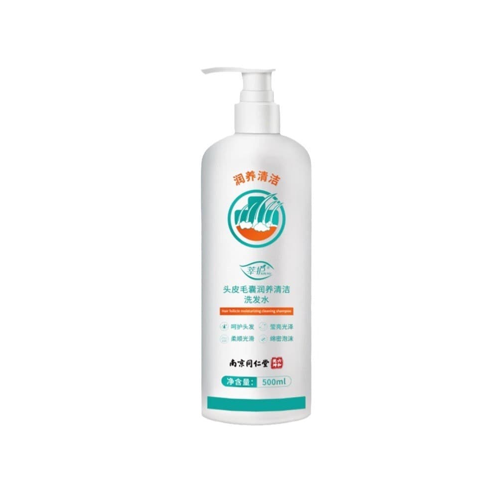Nanjing Tongrentang Scalp Folículo Hidratante Shampoo de Limpeza 500ml Shampoo Shampoo de Limpeza Profunda para Cabelo