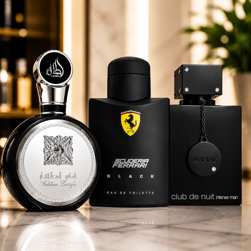 Kit 3 Perfumes Arabes black Masculino 100ml Fragancia Importados