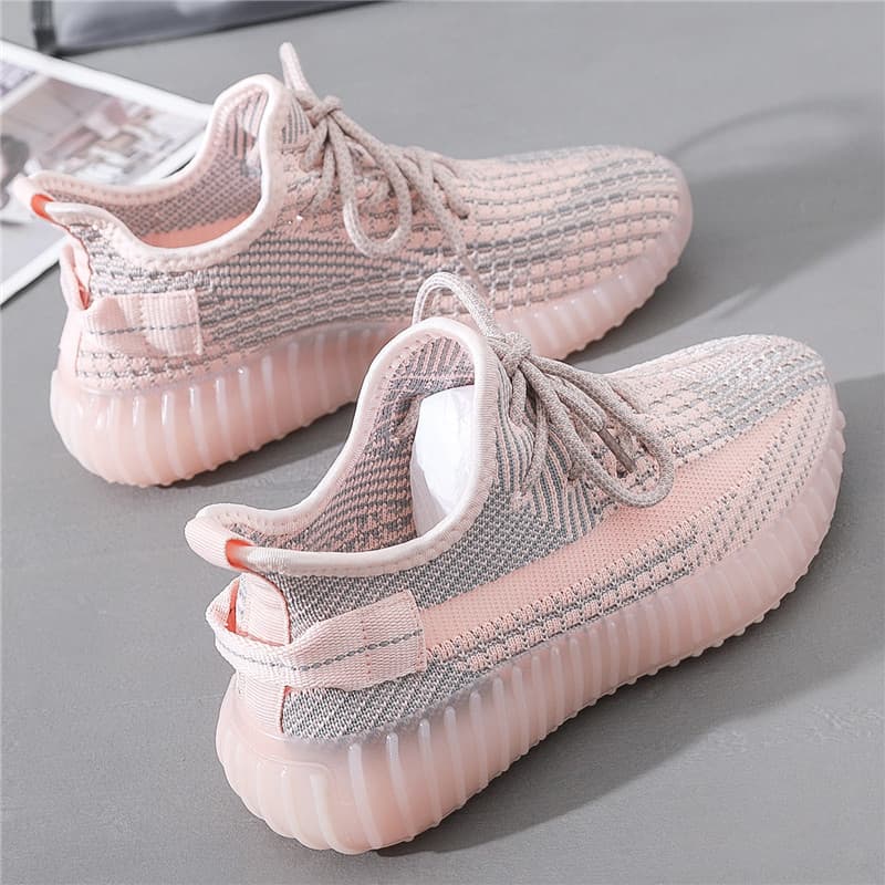 Sapatos casuais respiráveis, tênis esportivos, sapatos versáteis de estilo moderno, tênis femininos.