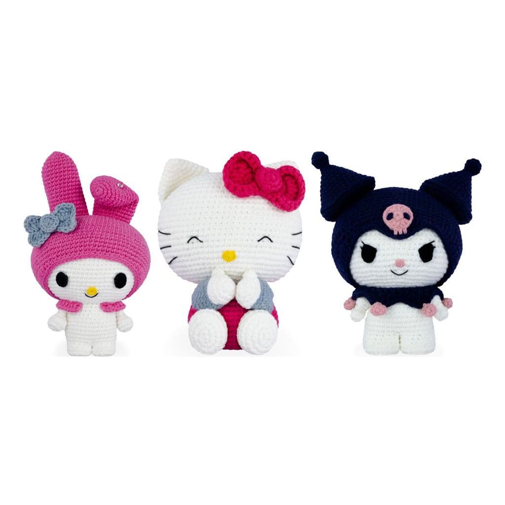 Kit Amigurumi Hello Kitty And Friends Círculo Bonecos Crochê Faça Você Mesmo