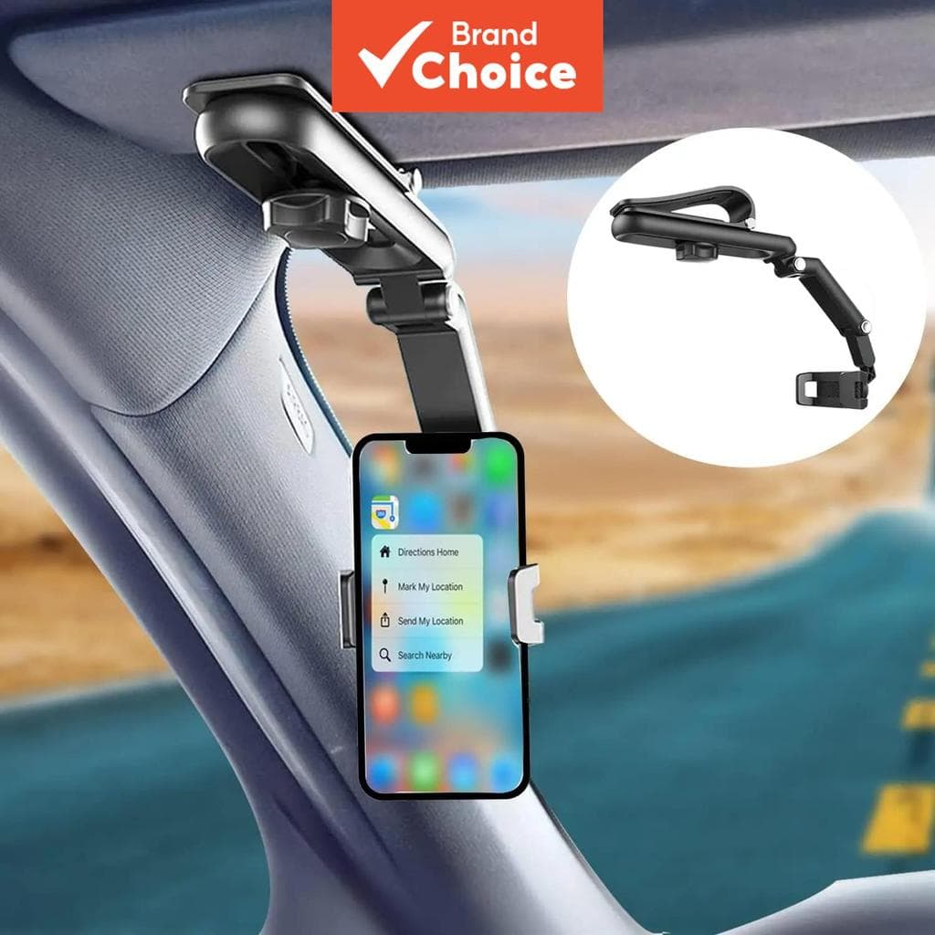 Suporte Universal Para Telefone Carro Com Viseira Solar Saimili 360 ° Rotação Iphone/samsung/android