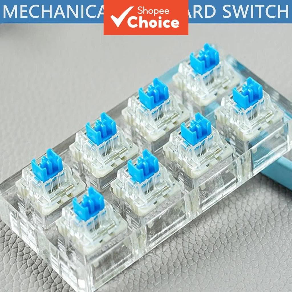 Interruptores de Teclado, 125 unidades, Interruptor Azul com Clique para Teclado Mecânico 3 PIN – Digitação Precisa e