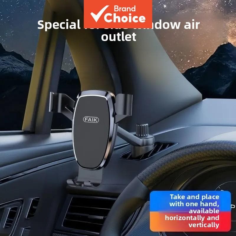 Suporte de Carro para Celular Samilii com Gravidade e Trava Automática para Saída de Ar para iPhone Xiaomi Samsung